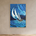 Charger l'image dans la visionneuse de la galerie, N12- Saling with the storm - Framed Canvas Art Print
