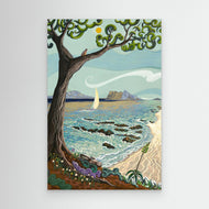 N236 - Las Playas de Estepona - Framed Canvas
