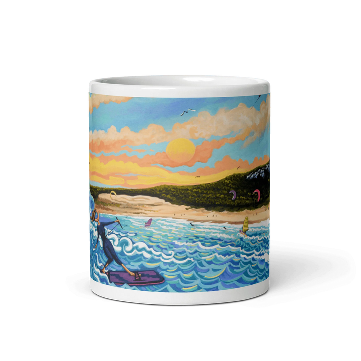 N151 - Kite surfing Tarifa - Mug Panorama - Arte Caballero