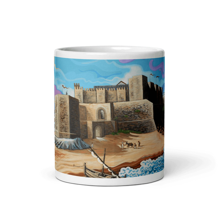 N143 - Castillo Guzman el Bueno - Tarifa - Mug Panorama - Arte Caballero