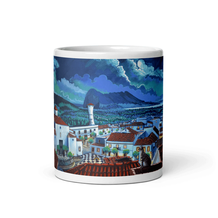 N11 Landscape - The cats of San Roque - Mug Panorama - Arte Caballero