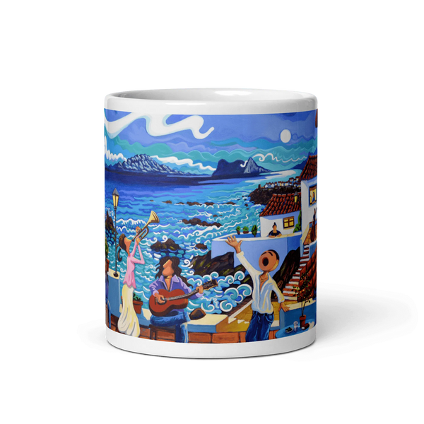 N154 - Mediterranean Serenade - Mug Panorama - Arte Caballero