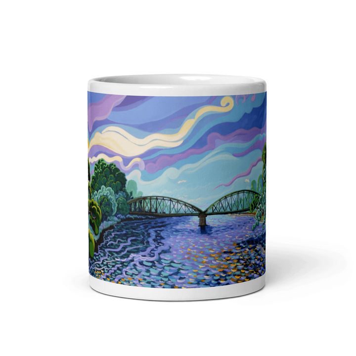 N128 - Iron bridge - Guadiaro river -Mug Panorama - Arte Caballero