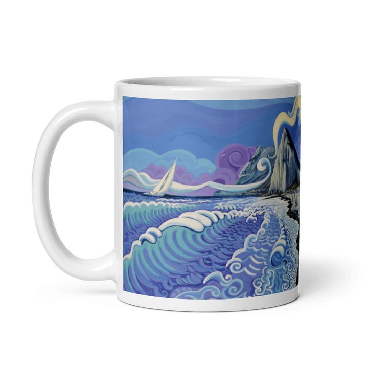 N125 - Kids on the Beach - Mug Panorama - Arte Caballero