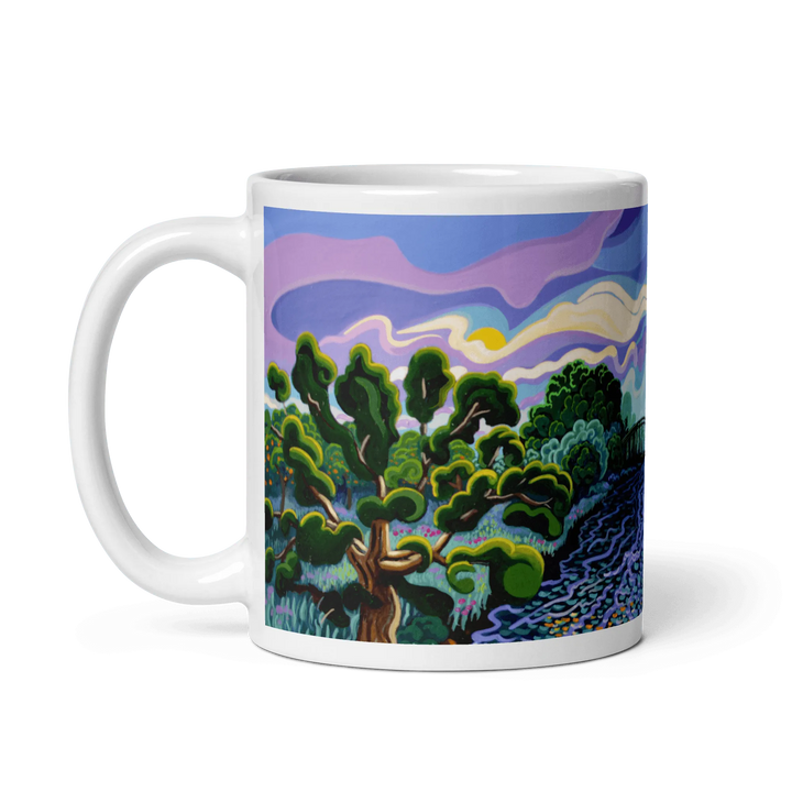 N128 - Iron bridge - Guadiaro river -Mug Panorama - Arte Caballero