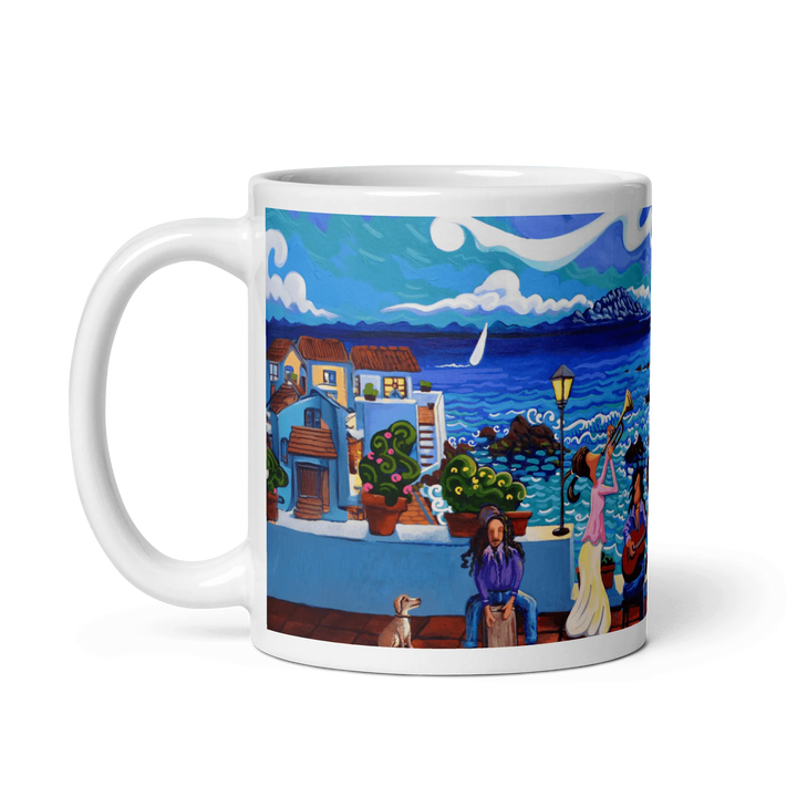 N154 - Mediterranean Serenade - Mug Panorama - Arte Caballero