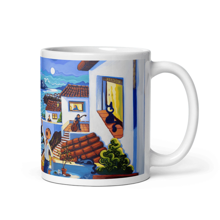 N154 - Mediterranean Serenade - Mug Panorama - Arte Caballero