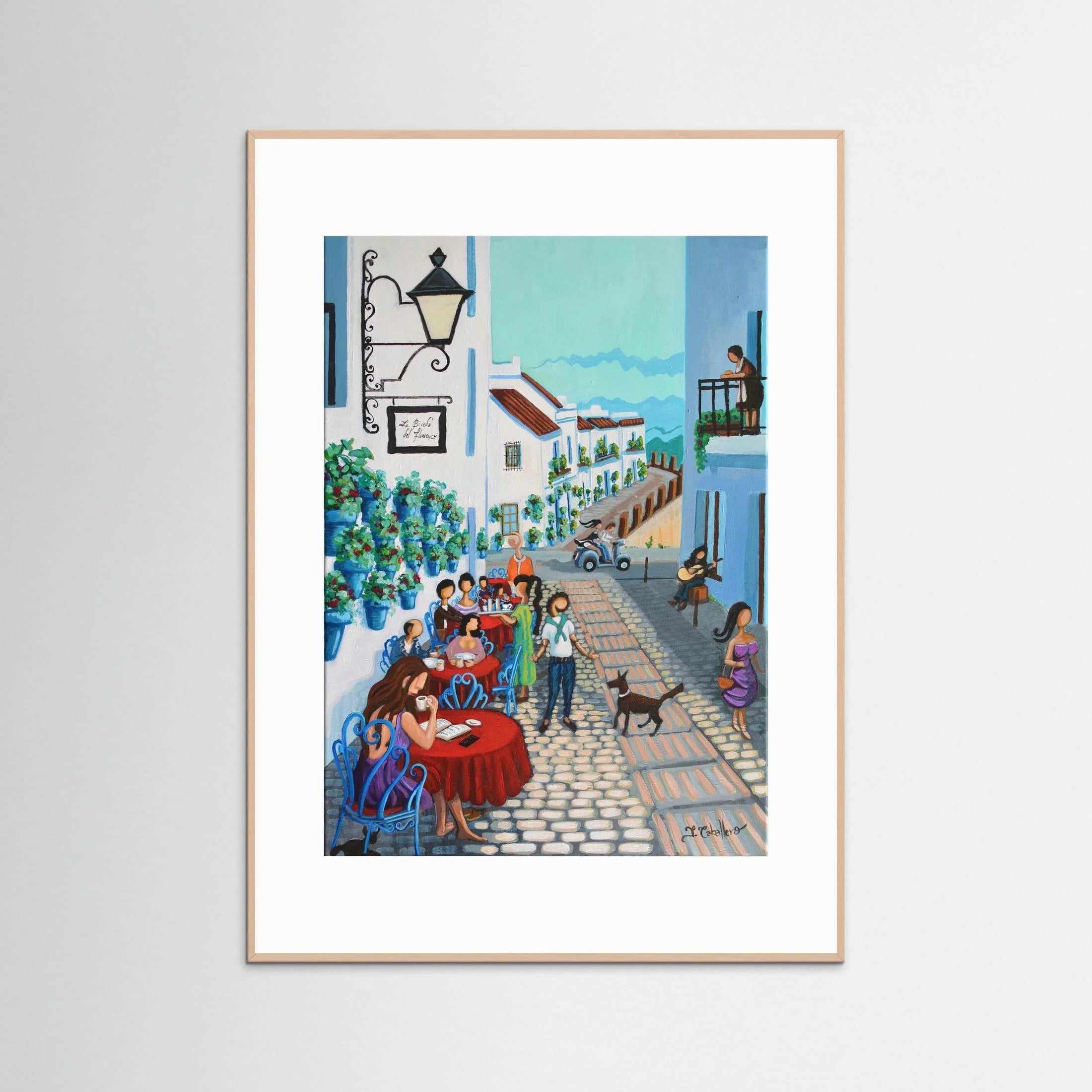 N215 - Mijas Costa del Sol - Framed Fine Art Paper Print 