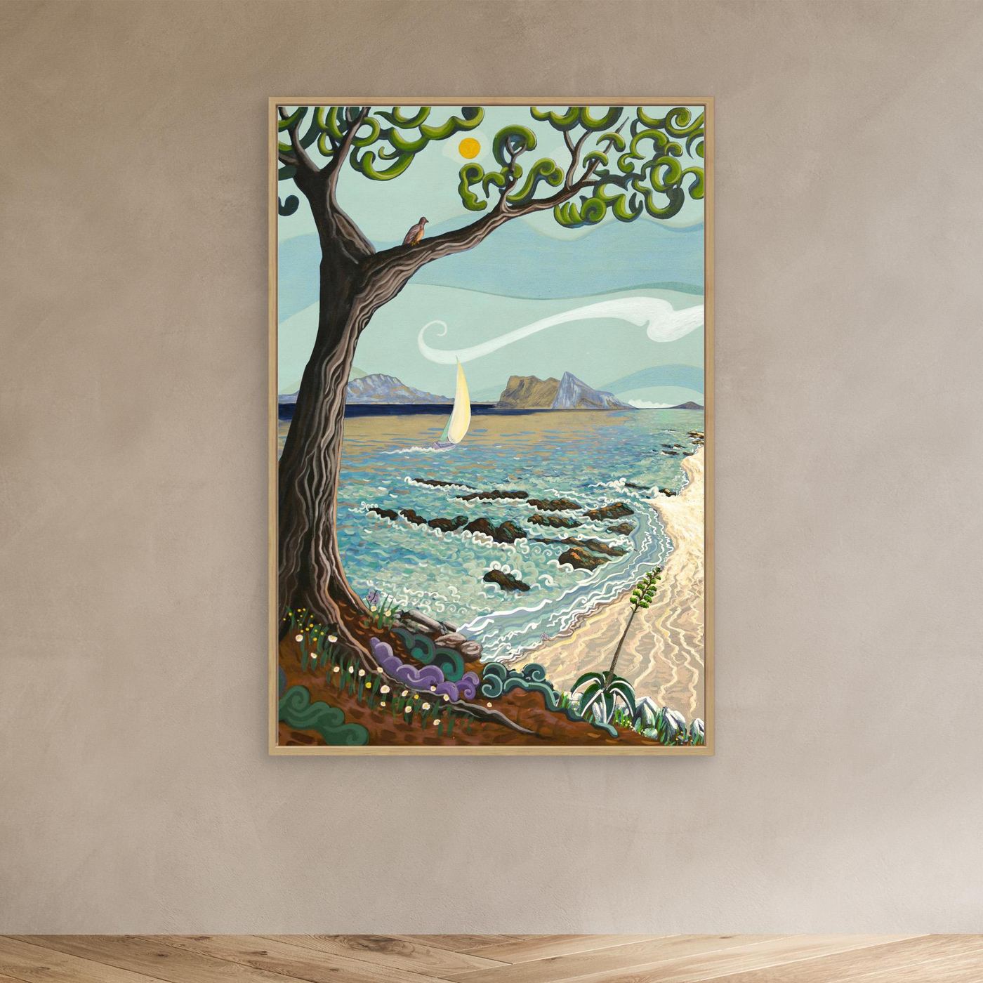 N236 - Las Playas de Estepona - Framed Canvas