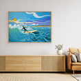 Bild in Galerie-Betrachter laden, N204 - Surfing El Palmar - Framed Canvas Art Print
