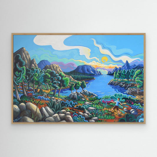 N202 - Noregian Dreamscape - Framed Canvas Art Print