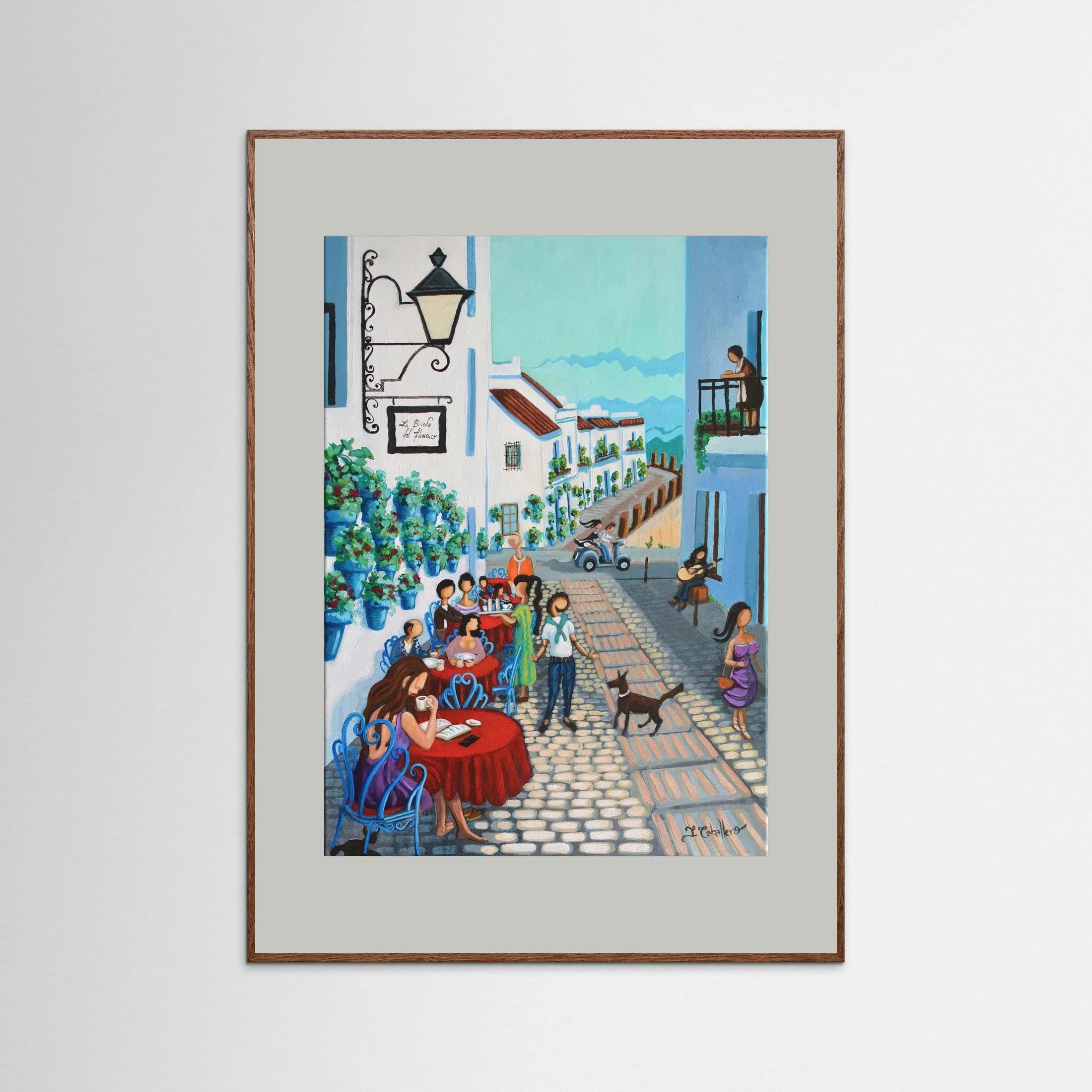N215 - Mijas Costa del Sol - Framed Fine Art Paper Print 