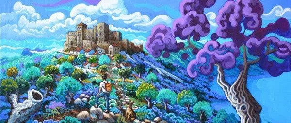 N141 - The castle of Castellar - Mug Panorama - Arte Caballero