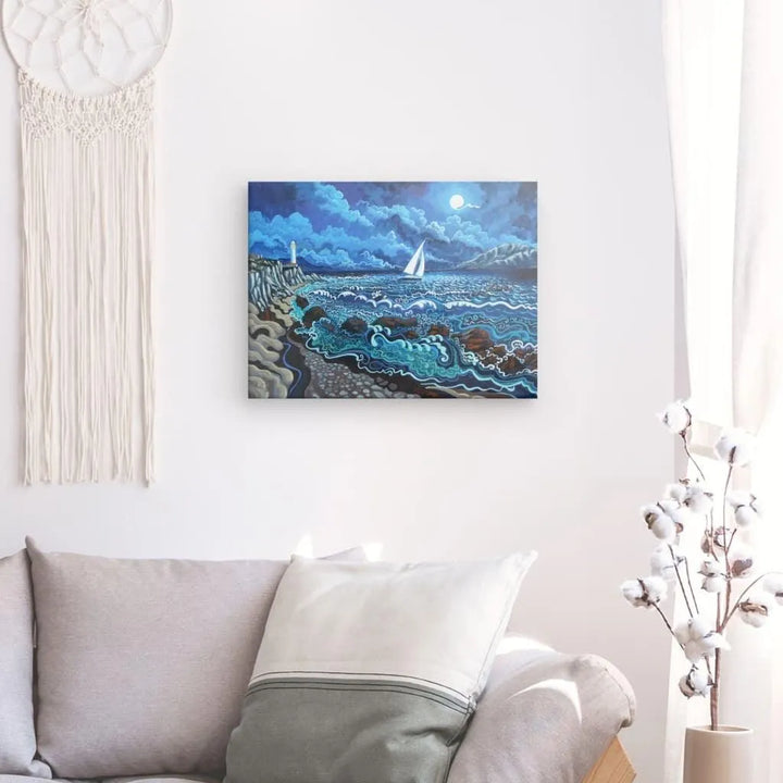 N29- Lighthouses of the Strait - Canvas - Arte Caballero