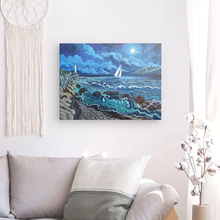 N29- Lighthouses of the Strait - Canvas - Arte Caballero