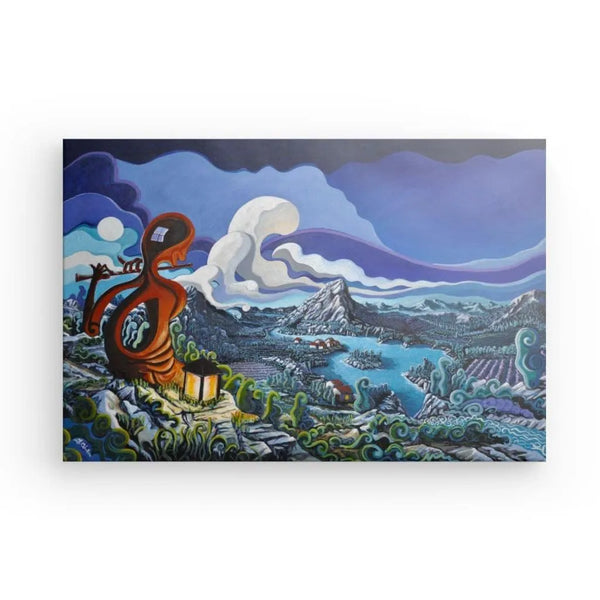 N40 - The Flute Player - Canvas - Arte Caballero