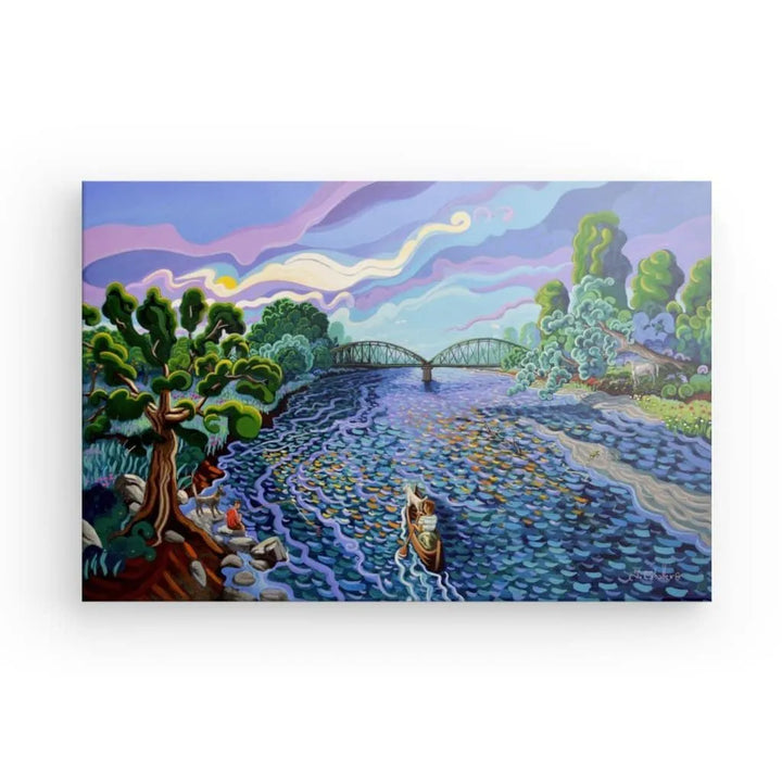 N128 - The Iron Bridge - Guadiaro River - Canvas - Arte Caballero