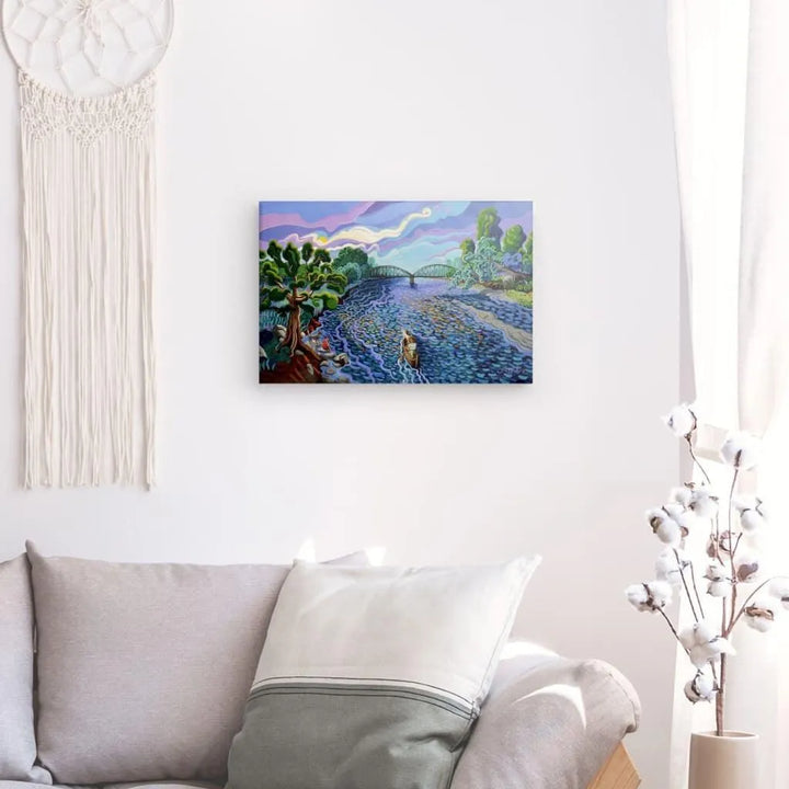 N128 - The Iron Bridge - Guadiaro River - Canvas - Arte Caballero