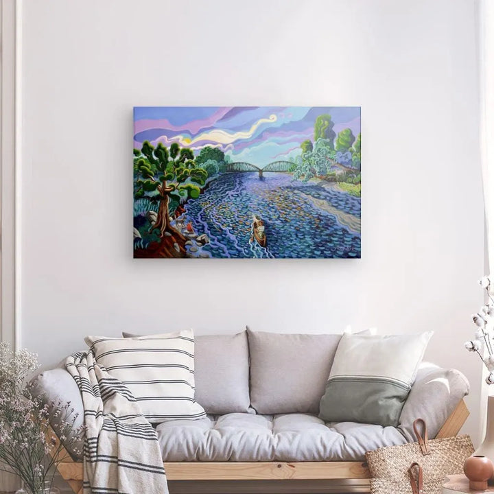 N128 - The Iron Bridge - Guadiaro River - Canvas - Arte Caballero