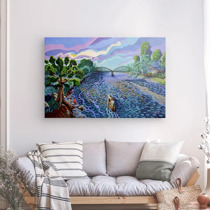 N128 - The Iron Bridge - Guadiaro River - Canvas - Arte Caballero