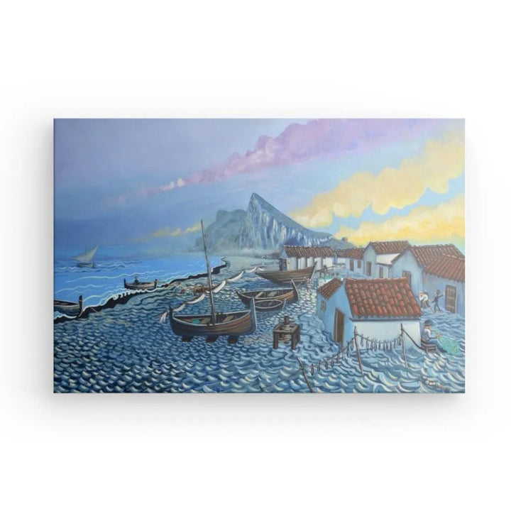 N131 - Houses on the Beach - Atunara - Canvas - Arte Caballero