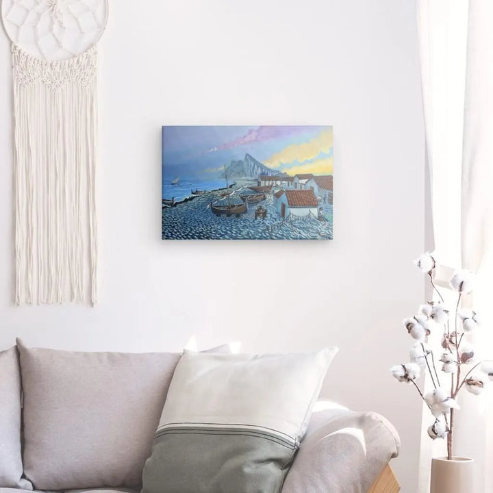 N131 - Houses on the Beach - Atunara - Canvas - Arte Caballero