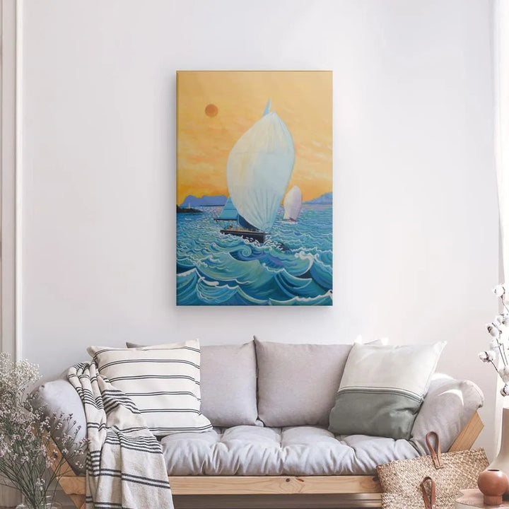 N136 - Sailing the Strait - Canvas - Arte Caballero