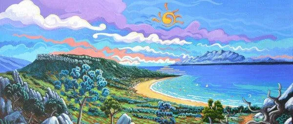 N147 - Sierra de la Plata- Bolonia - Tarifa - Mug Panorama - Arte Caballero