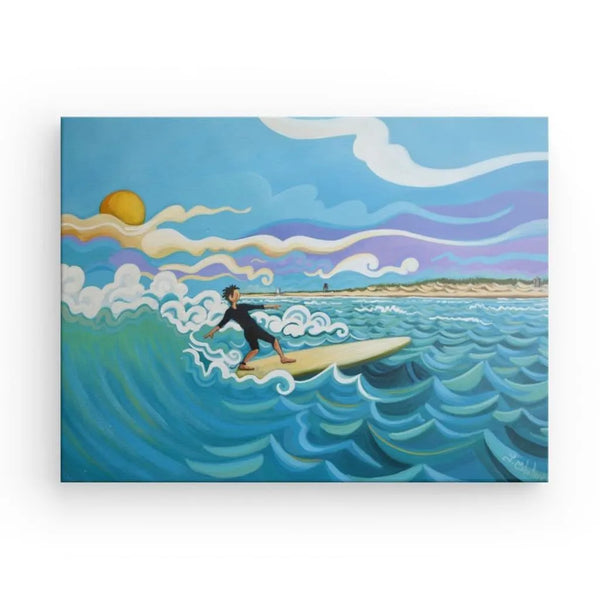 N204 - Surfing El Palmar - Canvas - Arte Caballero