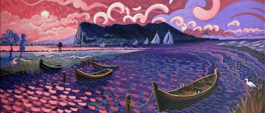 N60 - Rio Palmones marshes - Mug Panorama - Arte Caballero